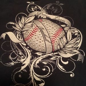 KatyDid Peace Love Baseball T-shirt